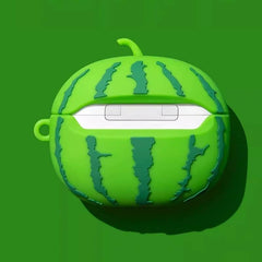 Funny Watermelon 6″ Green Silicone AirPods Case - Cute Design