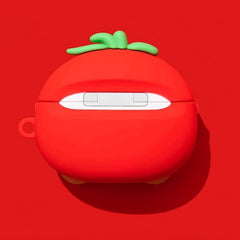 Glasses Tomato Red Silicone AirPods Case - 3″ Cute Funny Design