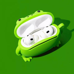 Green Frog Silicone AirPods Case - Cute Cartoon Pendant 3″