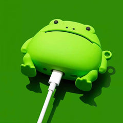 Green Frog Silicone AirPods Case - Cute Cartoon Pendant 3″