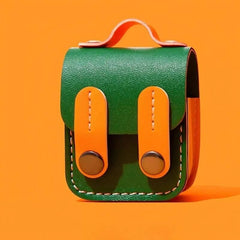 Green Leather Cute Handbag Theme AirPods Case - 3″ Coolest Design