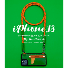 Leather Phone Colorful Cases iPhone 15 14 13 12 With Strap