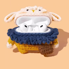 Knit AirPods Case 3" - Cute Sheep Design in Brown