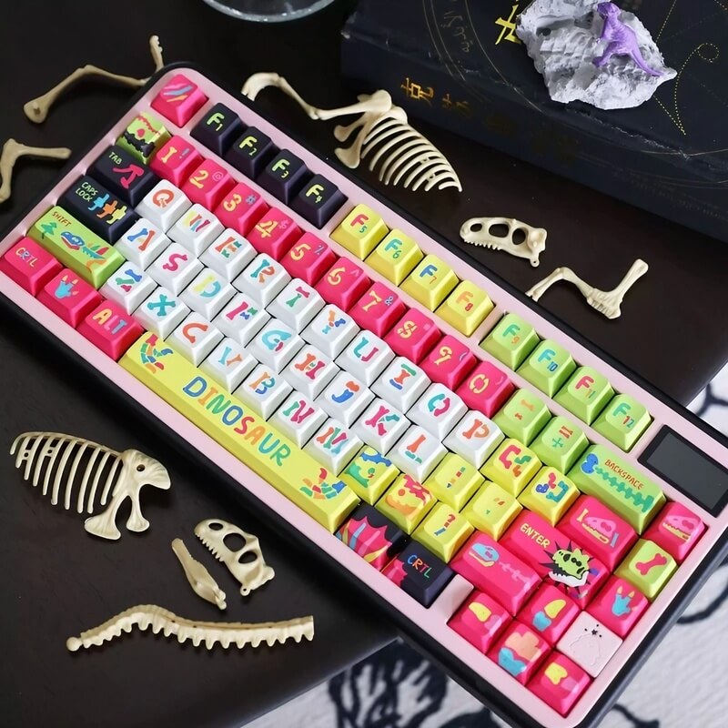 Light Color Dinosaur Fossil 146-key Keycap Set