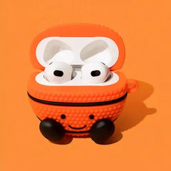 Orange Silicone AirPods Case 6″ - Cute Basketball Theme
