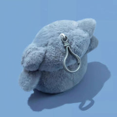 Plush Elephant AirPods Case - Blue 6″ Cute and Pretty