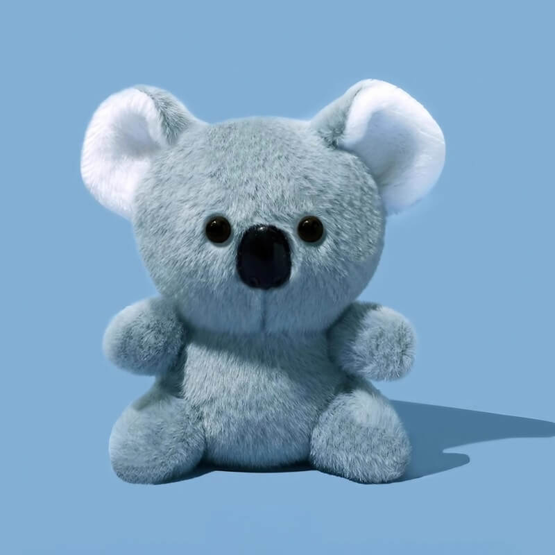 Plush Koala AirPods Case - Gray - Cute Funny Design - 6″