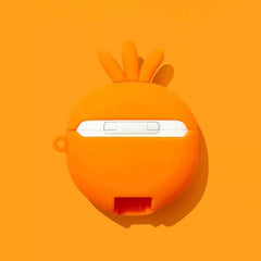 Silicone AirPods Case 3″ - Orange Carrot Design, Cute and Funny