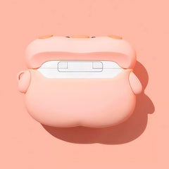 Silicone AirPods Case 3″ - Pink Pig Theme, Cute and Funny