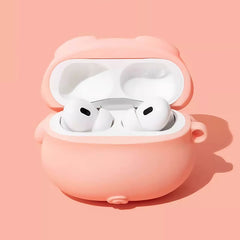 Silicone AirPods Case 3″ - Pink Pig Theme, Cute and Funny