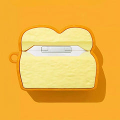 Silicone AirPods Case 3″ - Yellow Corgi Butt Toast Design - Cute and Funny