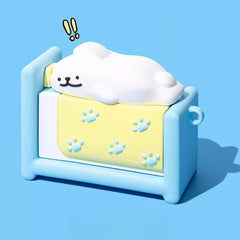 Silicone AirPods Case Blue - Cute Puppy Theme 12″