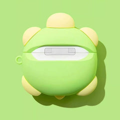 Turtle Themed AirPods Case - Green Silicone, Cute & Funny