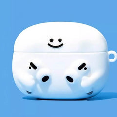 White Silicone 5″ AirPods Case - Cute Funny Earphone Theme