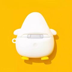 White Silicone AirPods Case 3″ - Cute Seagull Theme