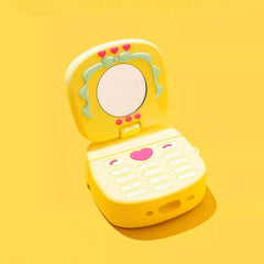 Yellow Silicone 6″ AirPods Case - Phone and Makeup Mirror Theme, Cute Funny Design