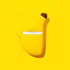 Yellow Silicone AirPods Case - Banana Theme - 6″ Cute and Funny Design