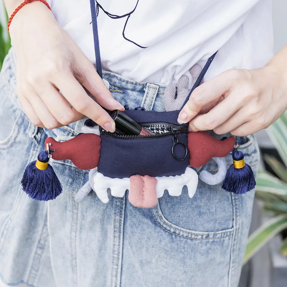 Cute and Unique Cotton Sling Kawaii Handcrafted Bag Dance Dragon Casual and Mini Bag Cute and Unique Cotton Sling Kawaii Handcrafted Bag Dance Dragon Casual and Mini Bag