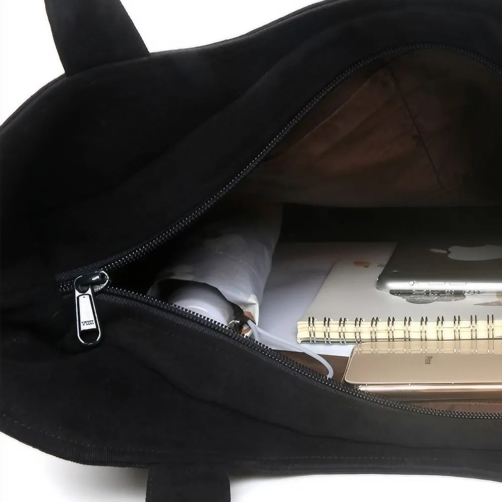 Kawaii Black and White Cotton Cute Shoulder Bag Stylish and Simple Cool Cat Theme Kawaii Black and White Cotton Cute Shoulder Bag Stylish and Simple Cool Cat Theme