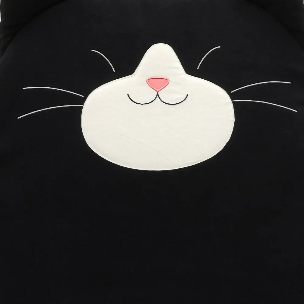 Kawaii Black Cat Cotton Cute Tote Bag Casual and Laptop Carryall Kawaii Black Cat Cotton Cute Tote Bag Casual and Laptop Carryall