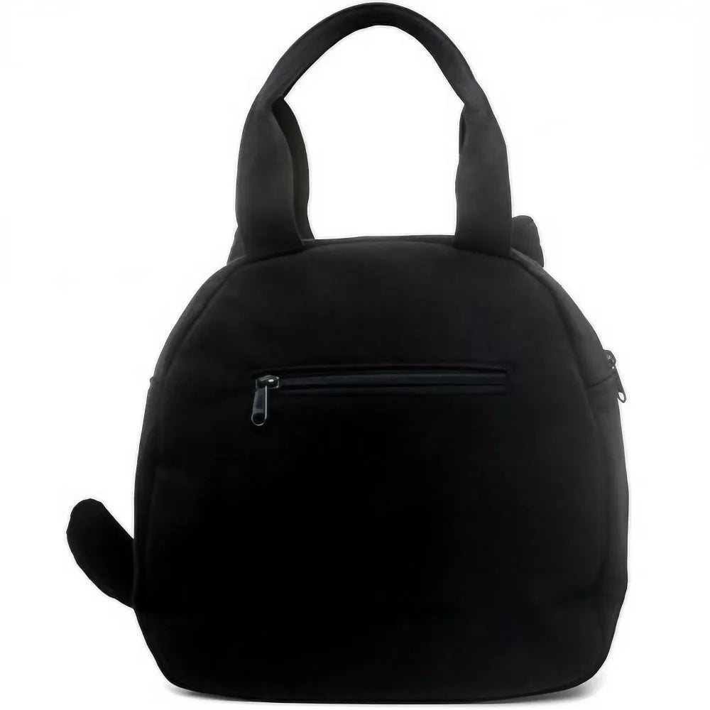 Cute Black Cat-themed Cotton Kawaii Tote Bag Casual and Minimalistic Design Cute Black Cat-themed Cotton Kawaii Tote Bag Casual and Minimalistic Design