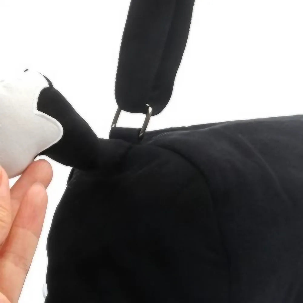 Kawaii Black Cat-themed Cotton Cute Crossbody Bag Casual Bucket Bag Kawaii Black Cat-themed Cotton Cute Crossbody Bag Casual Bucket Bag