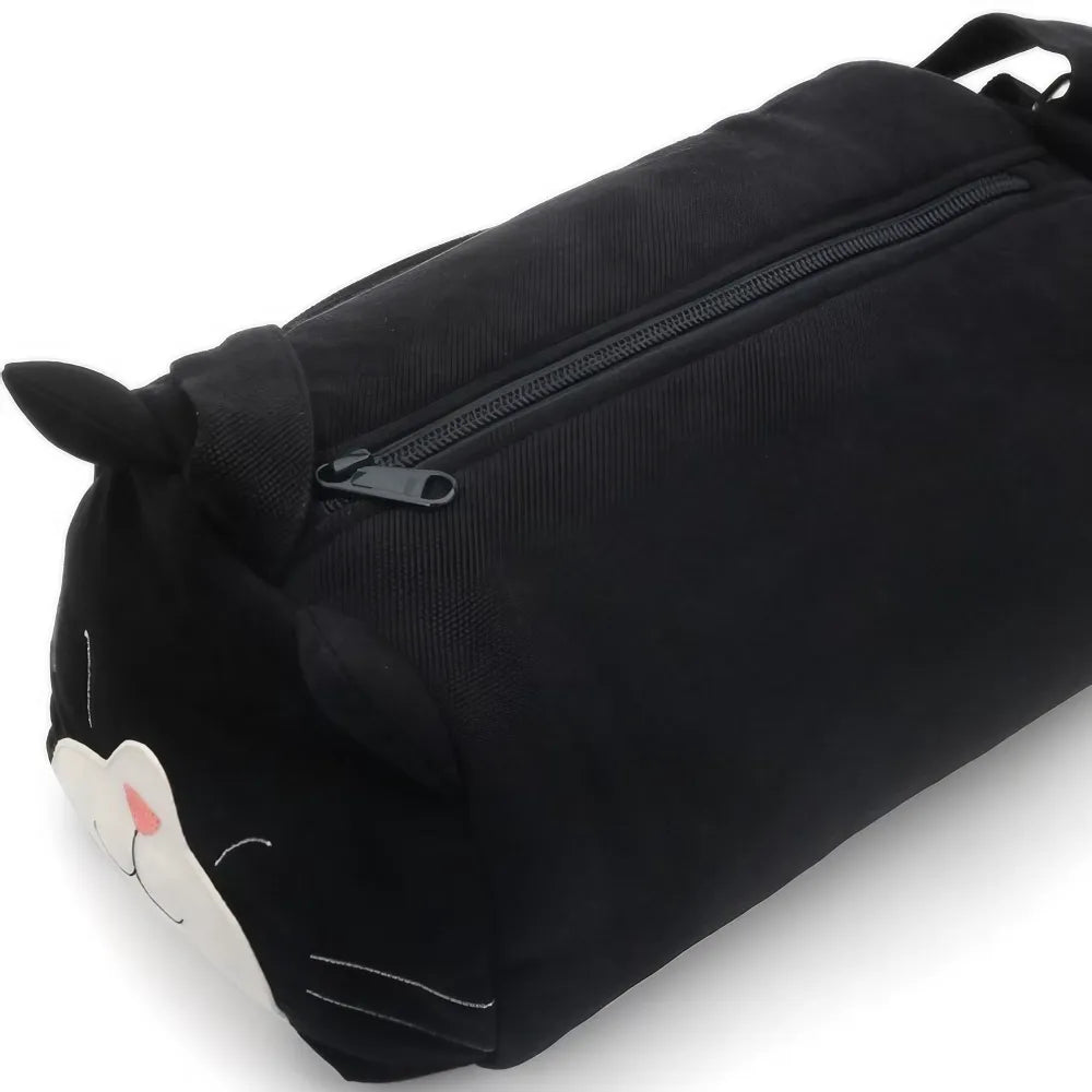 Kawaii Black Cat-themed Cotton Cute Crossbody Bag Casual Bucket Bag Kawaii Black Cat-themed Cotton Cute Crossbody Bag Casual Bucket Bag