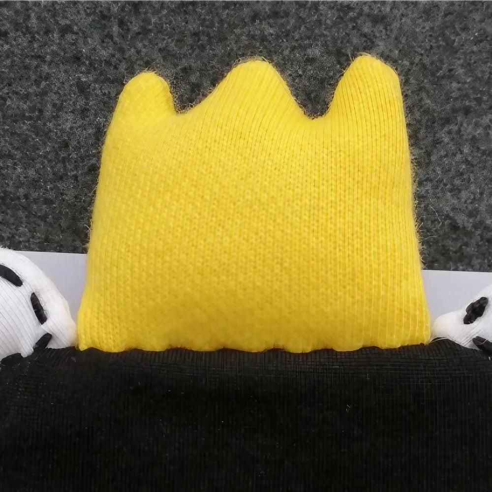 Kawaii Black Cotton Cute Crossbody Bag Frog Prince Theme Casual and Phone Bag - Handmade Kawaii Black Cotton Cute Crossbody Bag Frog Prince Theme Casual and Phone Bag - Handmade