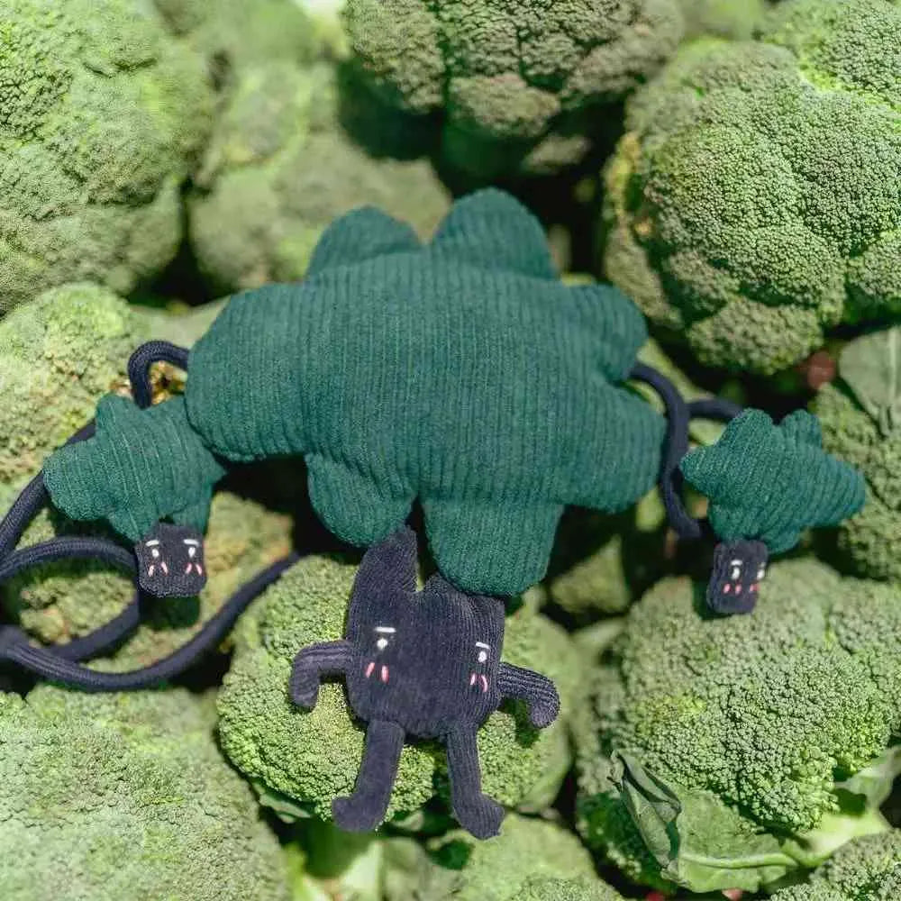 Kawaii Cotton Cute Crossbody Bag Broccoli Theme Casual and Mini Bag Kawaii Cotton Cute Crossbody Bag Broccoli Theme Casual and Mini Bag