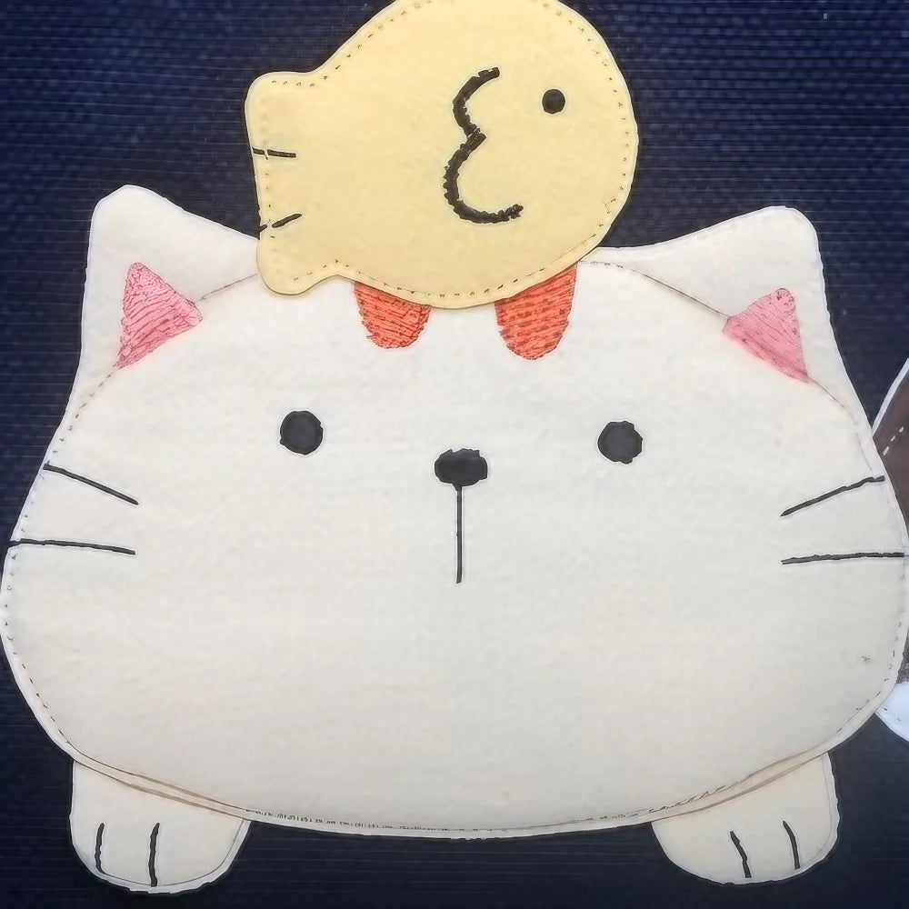 Kawaii Deep Blue Cat Themed Cotton Cute Tote Bag Perfect for Casual Outings Kawaii Deep Blue Cat Themed Cotton Cute Tote Bag Perfect for Casual Outings