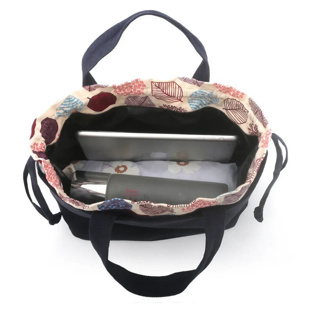 Kawaii Deep Blue Cat Themed Cotton Cute Tote Bag Perfect for Casual Outings Kawaii Deep Blue Cat Themed Cotton Cute Tote Bag Perfect for Casual Outings