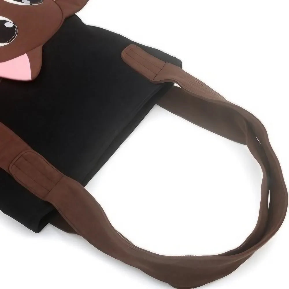 Kawaii Black Cat Theme Cotton Cute Single Shoulder Bag Casual and Cute Kawaii Black Cat Theme Cotton Cute Single Shoulder Bag Casual and Cute