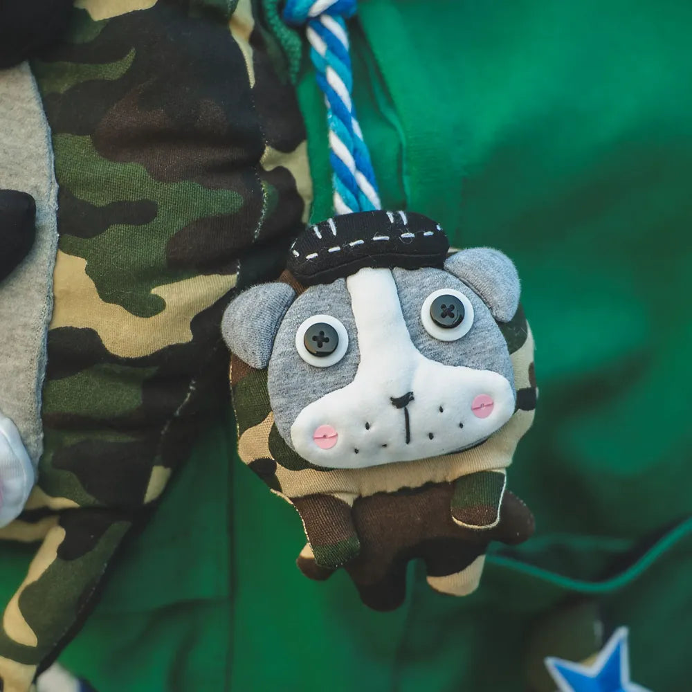 Kawaii Green Canvas Cute Handmade Backpack Perfect for Casual Use Featuring Husky Dog Design Kawaii Green Canvas Cute Handmade Backpack Perfect for Casual Use Featuring Husky Dog Design