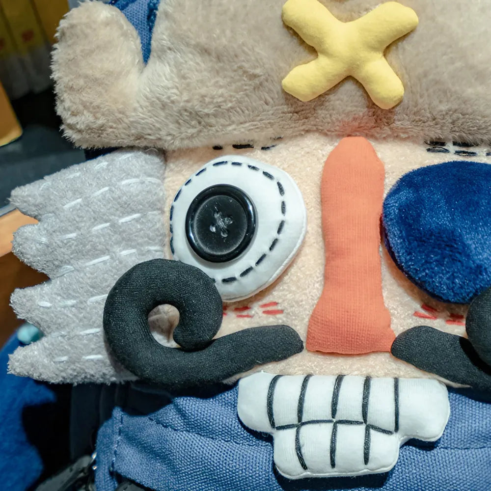 카와이 넛크래커 해적 캔버스 귀여운 백팩 캐주얼하고 독특한 블루 핸드메이드 백팩 카와이 넛크래커 해적 캔버스 귀여운 백팩 캐주얼하고 독특한 블루 핸드메이드 백팩