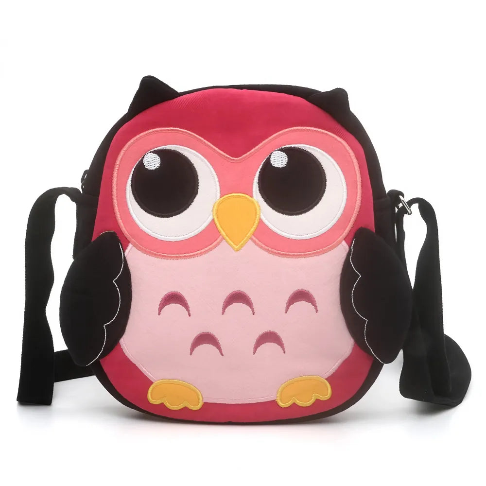 Cute Brown Anime Owl Kawaii Crossbody Bag  Casual Cotton Owl-themed Shoulder Purse Cute Brown Anime Owl Kawaii Crossbody Bag  Casual Cotton Owl-themed Shoulder Purse