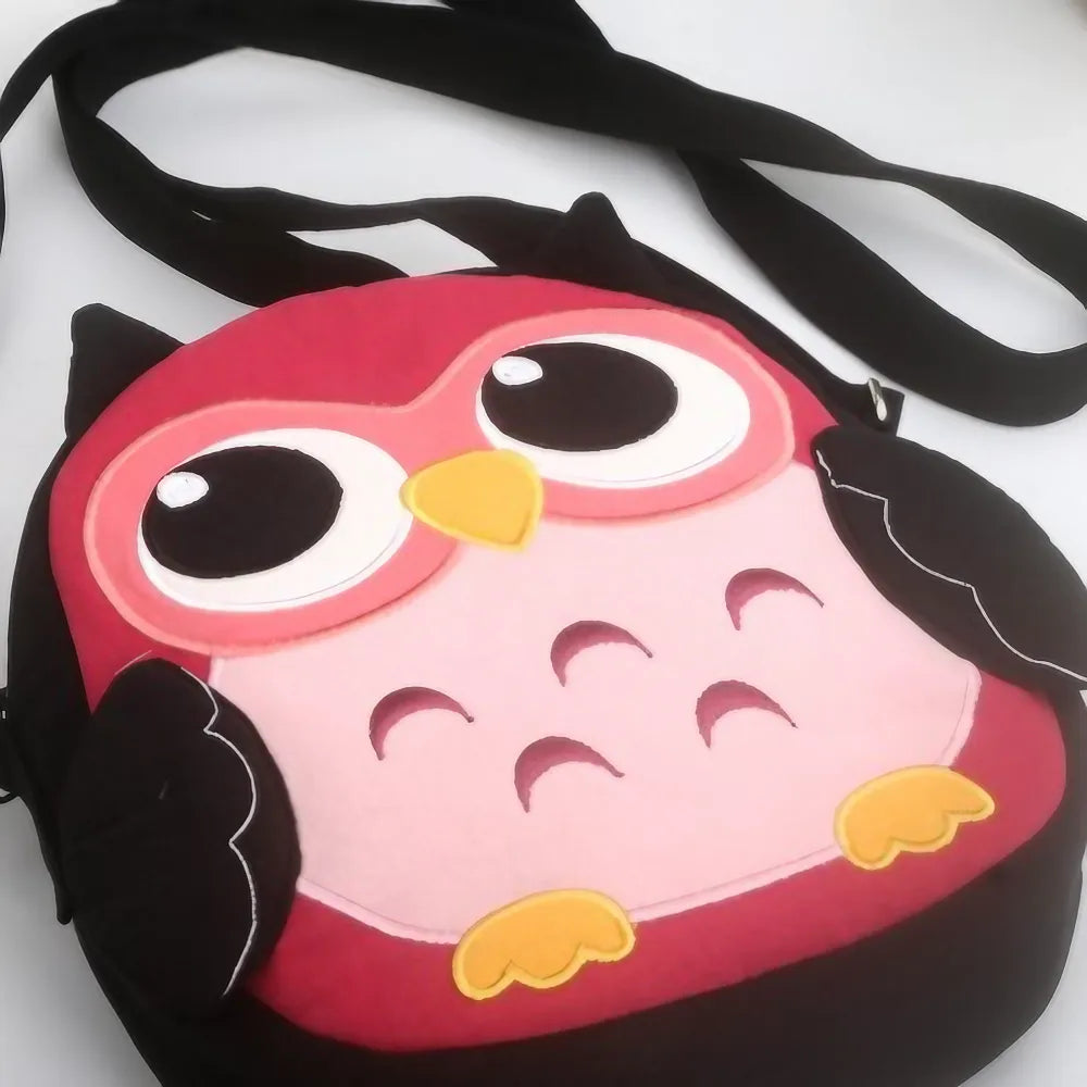 Cute Brown Anime Owl Kawaii Crossbody Bag  Casual Cotton Owl-themed Shoulder Purse Cute Brown Anime Owl Kawaii Crossbody Bag  Casual Cotton Owl-themed Shoulder Purse
