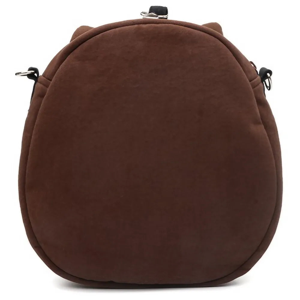 Cute Brown Anime Owl Kawaii Crossbody Bag  Casual Cotton Owl-themed Shoulder Purse Cute Brown Anime Owl Kawaii Crossbody Bag  Casual Cotton Owl-themed Shoulder Purse