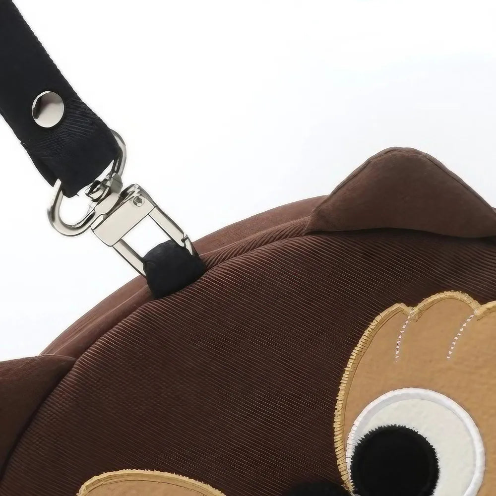 Cute Brown Anime Owl Kawaii Crossbody Bag  Casual Cotton Owl-themed Shoulder Purse Cute Brown Anime Owl Kawaii Crossbody Bag  Casual Cotton Owl-themed Shoulder Purse