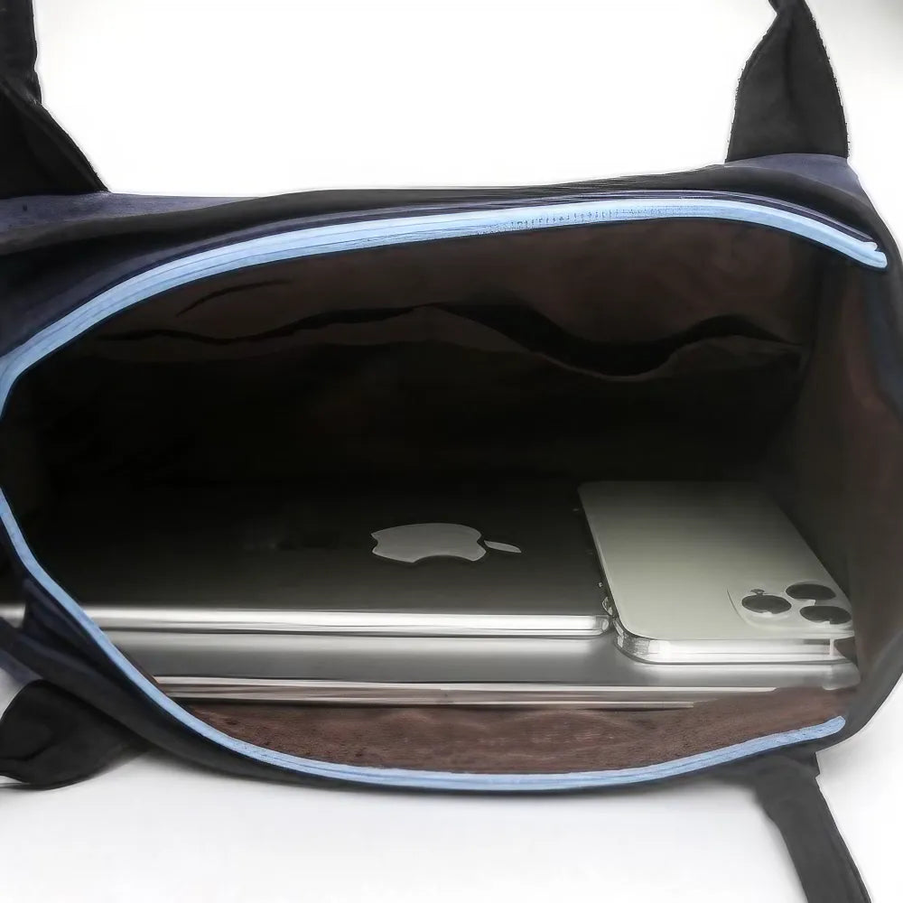 Kawaii Simple Dark Blue Canvas Cute Single Shoulder Tote Bag with 4 Cats Design Casual Style Kawaii Simple Dark Blue Canvas Cute Single Shoulder Tote Bag with 4 Cats Design Casual Style