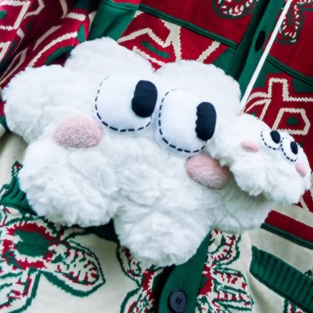 Kawaii White Cloud Cotton Cute Crossbody Bag Casual and Phone Carrier Kawaii White Cloud Cotton Cute Crossbody Bag Casual and Phone Carrier