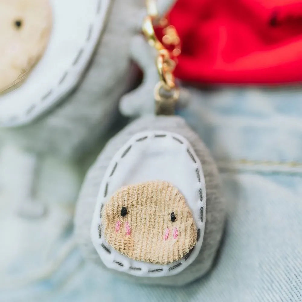 귀여운 화이트 코튼 미니 에그 모양 슬링백 캐주얼 크로스바디 가방 귀여운 화이트 코튼 미니 에그 모양 슬링백 캐주얼 크로스바디 가방