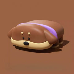 3D Dog Brown Silicone AirPods 4 Pro2 Case Cute Funny
