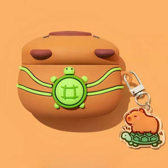 AirPods 4 Pro2 Case  Brown Silicone Capybara Cute Funny