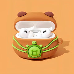 AirPods 4 Pro2 Case  Brown Silicone Capybara Cute Funny