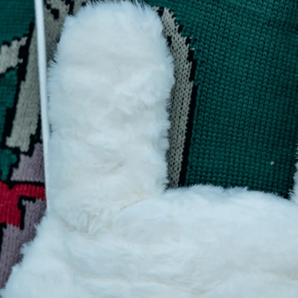 Cute and Fresh White Snowman Rabbit Kawaii Crossbody Bag Casual Cotton Satchel Cute and Fresh White Snowman Rabbit Kawaii Crossbody Bag Casual Cotton Satchel