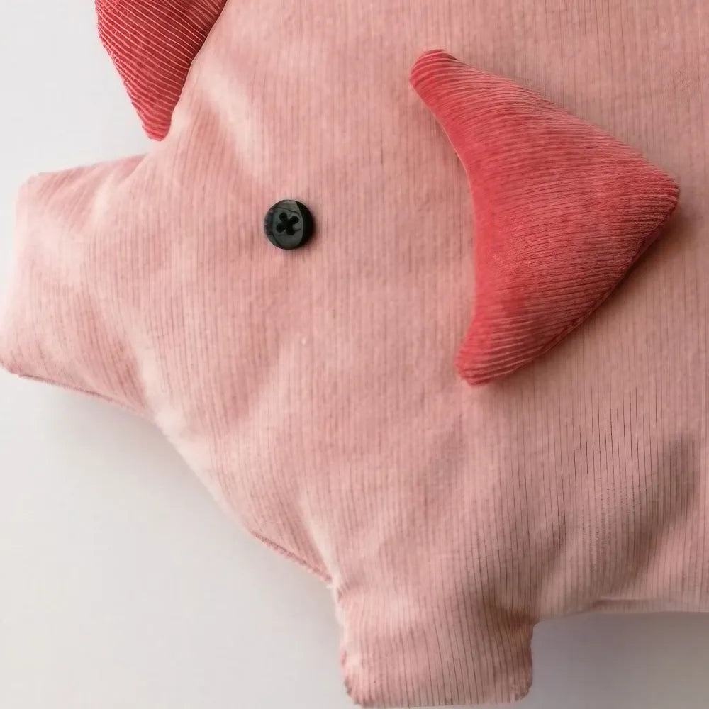 Cute Pink Corduroy Piggy Bank Kawaii Crossbody Bag Casual and Adorable Cute Pink Corduroy Piggy Bank Kawaii Crossbody Bag Casual and Adorable