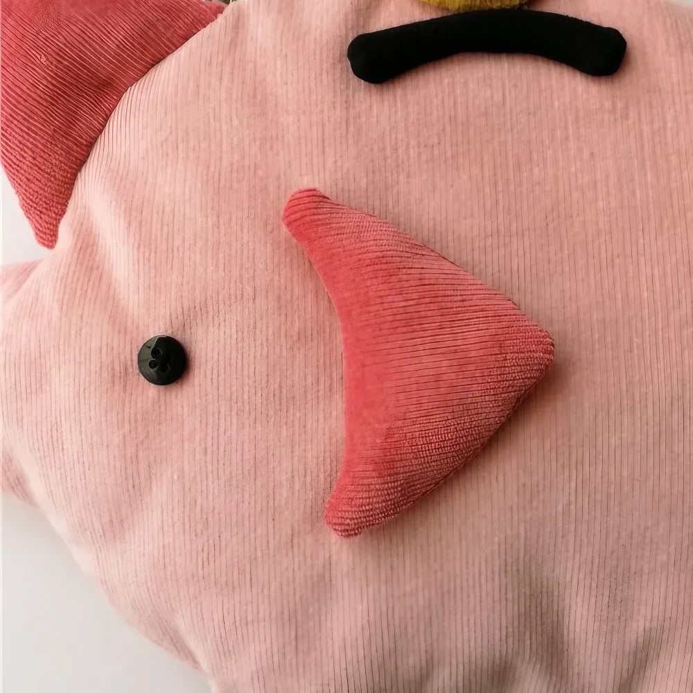 Cute Pink Corduroy Piggy Bank Kawaii Crossbody Bag Casual and Adorable Cute Pink Corduroy Piggy Bank Kawaii Crossbody Bag Casual and Adorable