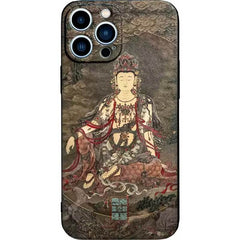 iPhone 16 Pro Max 6.7″ Art Case - Guanyin TPU Textured Design