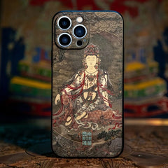 iPhone 16 Pro Max 6.7″ Art Case - Guanyin TPU Textured Design