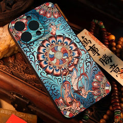 iPhone 16 Pro Max 6.7″ TPU Art Case - Textured Flying Apsaras